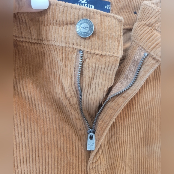 Hollister Women's Tan Corduroy High-Rise Dad  Pants - Picture 3 of 9